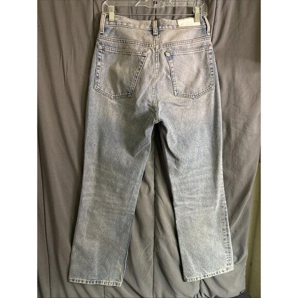 RE/DONE Flare Jeans Womens Size 27 Tinted Blush 147-3W7FPT 100% Cotton - Picture 4 of 11